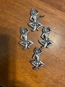 (4) STERLING SILVER DANCERS - Picture 1 of 5