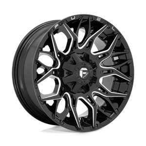 20 Inch Black Wheels Rims Ford F150 Truck 6x135 Lug Fuel Offroad Twitch D769 4 - Picture 1 of 4