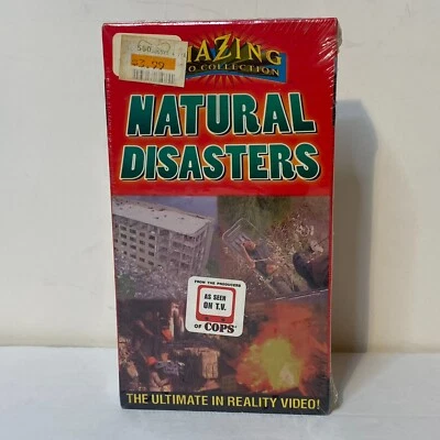 Natural Disasters from the Producers of COPS ©1996 SEALED *BUY 2 GET 1 FREE VHS* - Image 1 of 4