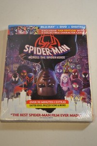 Spider-Man: Across The Spider-Verse Blu-Ray + DVD + Digital +Character Cards New