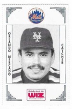ORLANDO MERCADO 1991 METS THE WIZ # 265 NEW YORK METS FREE SHIPPING