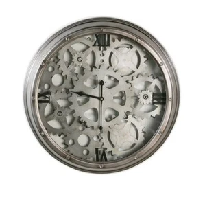 74760 reloj loft metal antracita plata esfera negra diseño de fábrica - Imagen 1 de 1