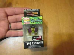 FUNKO POP POCKET RICK AND MORTY THE CROWN EXCLUSIVE GAMESTOP KEYCHAIN - Picture 1 of 6