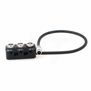 Caja de cables divisor de alimentación 0B 3 pines macho a 2 x 0B 2 pines 1 x Fischer RS hembra - Imagen 1 de 3