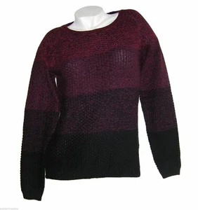 Cheer basic  Rundhals Pullover  Gr 34 36 38 40  XS S M rot schwarz  Melange neu - Bild 1 von 3