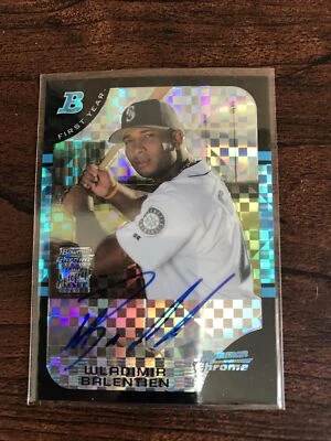 2005 Bowman Chrome Wladimir Balentien Auto Xfractor /225 - Image 1 of 3