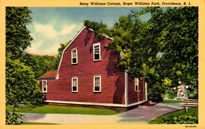 Cartolina Betsy Williams cottage Roger Williams Park Providence Rhode Island - Foto 1 di 2