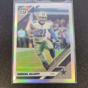 Ezekiel Elliott 2019 Donruss plata óptica holo #28 Prizm Dallas Cowboys - Imagen 1 de 2