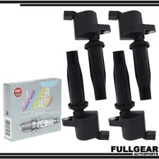 4x Ignition Coil & 4x NGK Spark Plug for Ford C-Max Escape Fusion MKZ 2.0L 2.5L