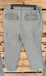 Tommy Bahama Pants Mens 34x32 Avocado Green Lyocell Linen Blend Flat Front Chino - Picture 1 of 6