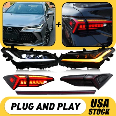 Faros LED y luz trasera luz maletero para Toyota Avalon 2019-2021 montaje Foto 1 de 4