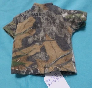 Camiseta Marrón Hoja Camuflada Manga Corta para Muñeca de Moda 12" GITP22 - Imagen 1 de 4