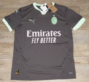 Puma AC Milan 125th Anniversary Dry Cell Gray Soccer Jersey $75 size Youth XL - Picture 1 of 5