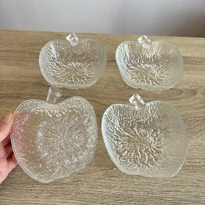 Ravenhead Vintage Siesta 70er Apfelrinde Glas Dessertschale Retro Weihnachten Set 4 - Bild 1 von 5