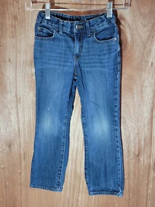 The Childrens Place jeans boys 7 bootcut distressed adjustable waist denim blue - Picture 1 of 13