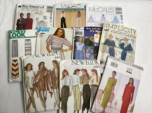 Vintage Lot Of 10 Sewing Patterns Women’s And Girls Clothing  Variety - Picture 1 of 21