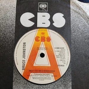 BRUCE JOHNSTON -PROMO COPY (MEET YOU ON A) RENDEZVOUS 7" VINYL (VG) - Picture 1 of 3