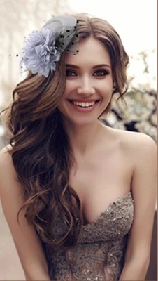 Sombrero Pastillero Gris Negro Polkadot Elegante Flor Fiesta del Té Fascinador Derby Iglesia Foto 1 de 4