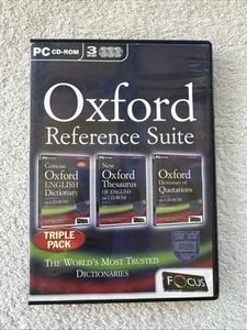 Oxford Dictionary Thesaurus Quotations CDROM Windows98 Retrocomputer Reference - Picture 1 of 4