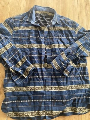 Pendleton Shirt Mens Large Blue Western Geometric Aztec Cowboys Rodeo Outdoors - Image 1 of 4