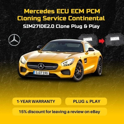Mercedes ECU ECM PCM Servicio de Clonación Continental SIM271DE2.0 Clone Plug & Play Foto 1 de 3