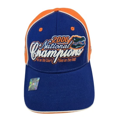 Vintage Florida Gators National Champions 2006 Strapback Hat Cap Orange NCAA - Image 1 of 4