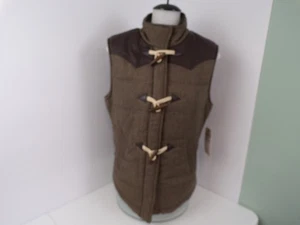 Gilet donna LG Hollyland "be my vest" marrone nuovo con etichetta modello spina di pesce inverno/autunno - Foto 1 di 17