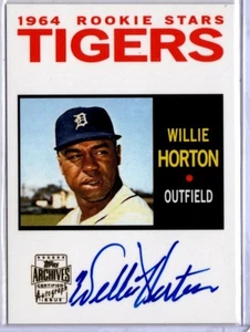 2001 Topps Archives Baseball Willie Horton AUTO TIGERS - Bild 1 von 1