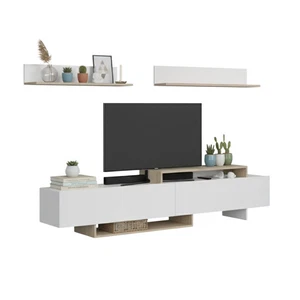 Mueble de TV Orlis con puertas abatibles y estantes - Imagen 1 de 5
