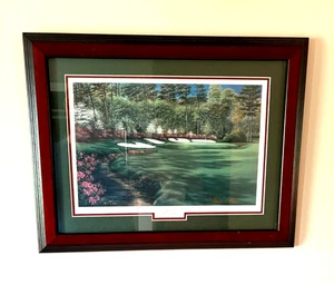 Marci L Rule Augusta National Azale #13 Golf Druck gerahmt handsigniert - Bild 1 von 9