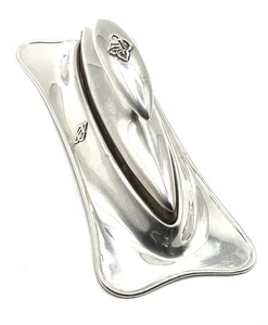 Antique 1912 GORHAM Sterling Silver Finger Nail Buffer & Holder RARE!! - Picture 1 of 14