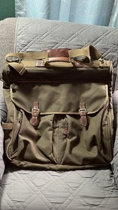 Vintage GH BASS CO Canvas Garment Travel Bag - Picture 1 of 7