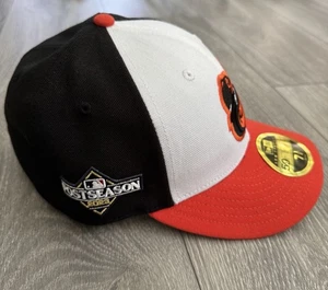 2023 New Era 5950 59FIFTY 7 3/8 7 1/2 Orioles Postseason Low Profile Cap Hat - Picture 1 of 10