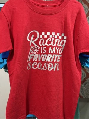 Custom “Racing is My Favorite Season” Youth T-Shirt - NEW - Image 1 of 3