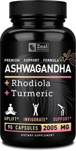 Ashwagandha Complex - Organic Ashwagandha Root Powder + Rhodiola Rosea + Turm... - Picture 1 of 4