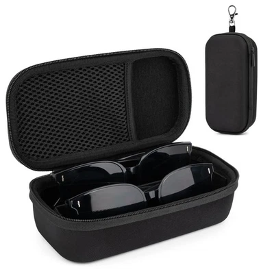 Double Eyeglasses Case, Hard Shell Dual Glasses Case Travel Sunglasses Organi... - Image 1 of 4