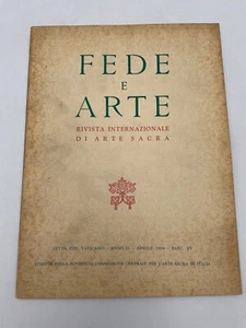 Fede e arte rivista internazionale di arte sacra fasc IV 1954 Ashley Gallery Lon - Picture 1 of 3