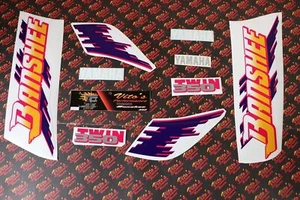 Vito's vinyl decal graphics kit 14MIL sticker Yamaha Banshee WHITE LAVENDER 1993 - Picture 1 of 9
