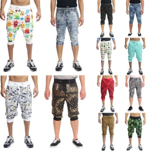 Men's Athletic 3/4 Leg Gym Workout Active Yoga Pants Capri Jogger Shorts -Part-2 - Picture 1 of 152