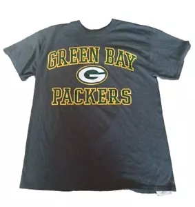 T-Shirt MAJESTIC Green Bay Packers NFL grau kurzärmelig Herren groß - Bild 1 von 4