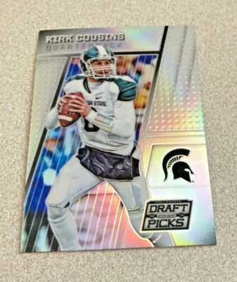 2018 Panini Collegiate Draft Silver Prizm #62 Kirk Cousins Michigan State - Image 1 of 2