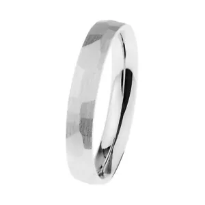 Ernstes Design Ring R650 Edelstahl facettiert 3,5 mm Weite 48-71 - Bild 1 von 3