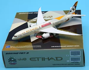 JC Wings 1:400 Etihad Airways Boeing B787-9 Diecast Aircraft Modelo A6-BLM - Imagen 1 de 12