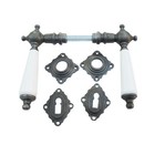  Zimmer- Türklinke Jugendstil Art Deco Gusseisen (#64-BB-GW)