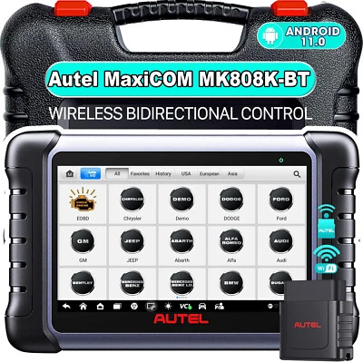 Autel MaxiCOM MK808K-BT Pro Valise Diagnostic Auto Scanner Test Actif Android 11 - Image 1 of 4