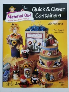 Material Girl JC Designs Quick & Clever Containers 29 Projects Booklet (302) - Picture 1 of 2