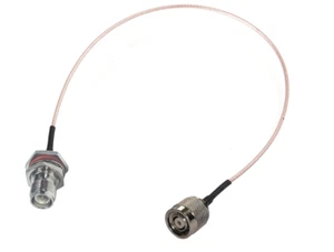 Adattatore RP-TNC maschio a femmina (bulkhead) RG316 max. 2m max.3GHz - Foto 1 di 5