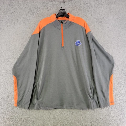 Boise State Broncos Sweater Mens 2XL XXL Gray Champion Pullover Sweatshirt Cover