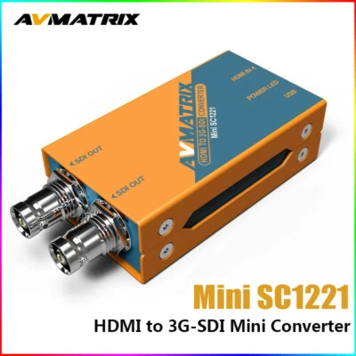 AVMatrix Mini SC1221 Pocket-size Broadcast Converter Seamless HDMI to 3G-SDI NEW - Image 1 of 4