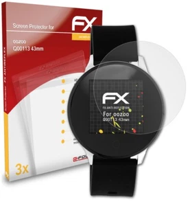 atFoliX 3x Screen Protection Film for oozoo Q00113 43mm matt&shockproof - Zdjęcie 1 z 8